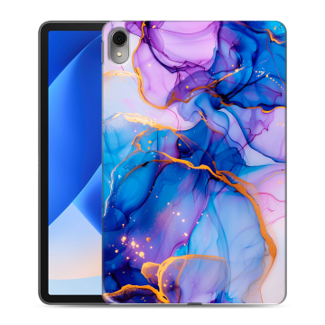 Силиконовый чехол на Huawei MatePad 11 (2023) с принтом синий мрамор