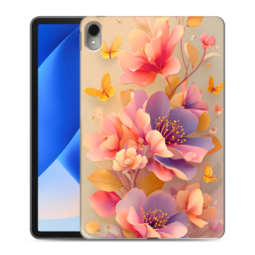 Силиконовый чехол на Huawei MatePad 11 (2023) с принтом Цветы и бабочки