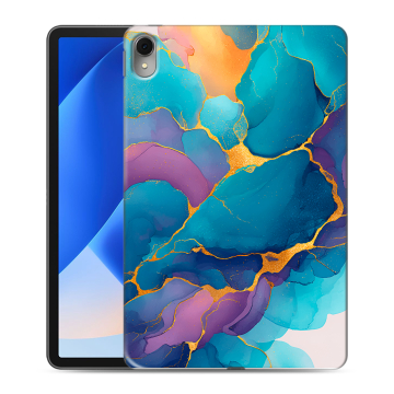 Силиконовый чехол на Huawei MatePad 11 (2023) с принтом Мрамор блестки