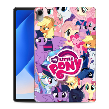 Силиконовый чехол на Huawei MatePad 11 (2023) с принтом My little pony Дружба чудо