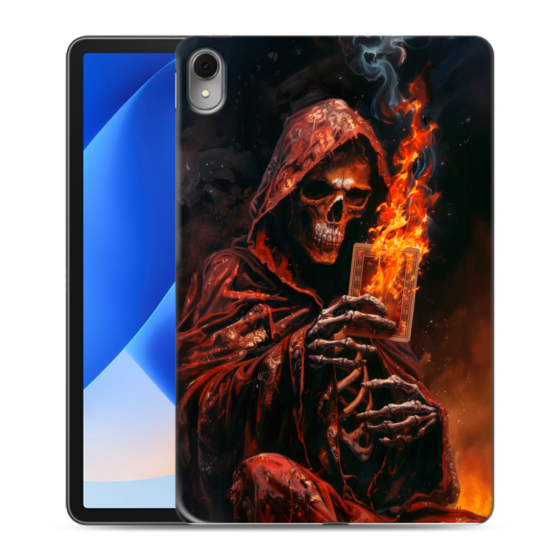 Силиконовый чехол на Huawei MatePad 11 (2023) с принтом Скелет и карты Силиконовый чехол на Huawei MatePad 11 (2023) с принтом Скелет и карты