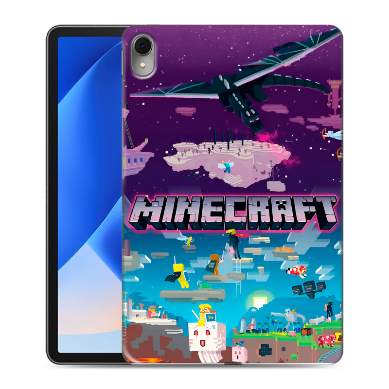 Силиконовый противоударный чехол на Huawei MatePad 11 (2023) с принтом Майнкрафт Minecraft Силиконовый противоударный чехол на Huawei MatePad 11 (2023) с принтом Майнкрафт Minecraft