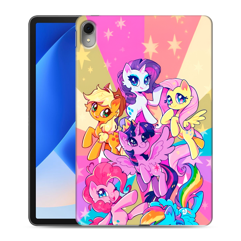 Силиконовый противоударный чехол на Huawei MatePad 11 (2023) с принтом My little pony Дружба чудо Силиконовый противоударный чехол на Huawei MatePad 11 (2023) с принтом My little pony Дружба чудо