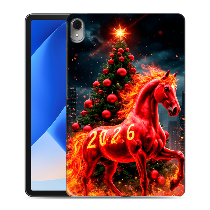 Силиконовый противоударный чехол на Huawei MatePad 11 (2023) с принтом Новый год Силиконовый противоударный чехол на Huawei MatePad 11 (2023) с принтом Новый год
