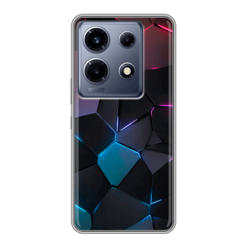Силиконовый чехол на Infinix Note 30 VIP с принтом Геометрия неона Силиконовый чехол на Infinix Note 30 VIP с принтом Геометрия неона