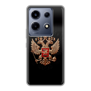Силиконовый чехол на Infinix Note 30 VIP с принтом Герб России