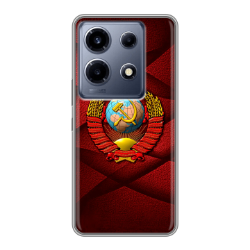 Силиконовый чехол на Infinix Note 30 VIP с принтом Герб СССР