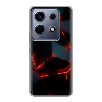 Силиконовый чехол на Infinix Note 30 VIP с принтом Яркие абстракции