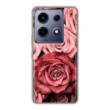 Силиконовый чехол на Infinix Note 30 VIP с принтом Цветы розы