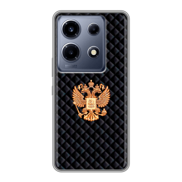 Силиконовый чехол на Infinix Note 30 VIP с принтом Герб России принт Силиконовый чехол на Infinix Note 30 VIP с принтом Герб России принт