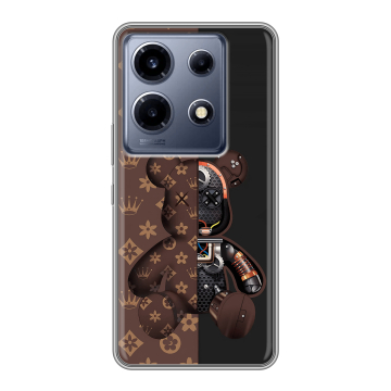 Силиконовый чехол на Infinix Note 30 VIP с принтом Луи робот Силиконовый чехол на Infinix Note 30 VIP с принтом Луи робот