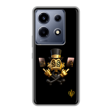 Силиконовый чехол на Infinix Note 30 VIP с принтом Золотой скрудж макдак