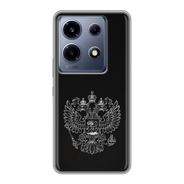 Силиконовый чехол на Infinix Note 30 VIP с принтом Герб России