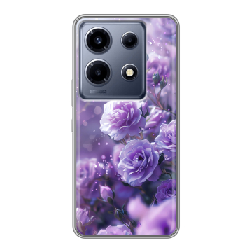 Силиконовый чехол на Infinix Note 30 VIP с принтом Розы цветы Силиконовый чехол на Infinix Note 30 VIP с принтом Розы цветы