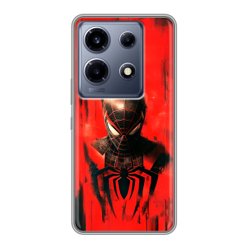 Силиконовый чехол на Infinix Note 30 VIP с принтом человек паук spiderman Силиконовый чехол на Infinix Note 30 VIP с принтом человек паук spiderman