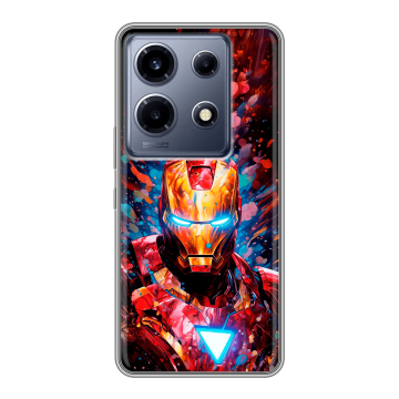 Силиконовый чехол на Infinix Note 30 VIP с принтом Железный человек Ironman Силиконовый чехол на Infinix Note 30 VIP с принтом Железный человек Ironman