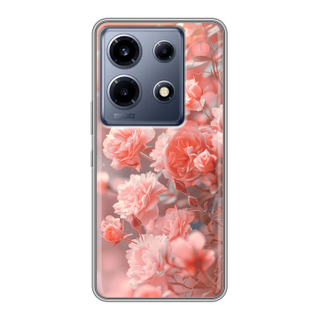 Силиконовый чехол на Infinix Note 30 VIP с принтом Розы цветы Силиконовый чехол на Infinix Note 30 VIP с принтом Розы цветы