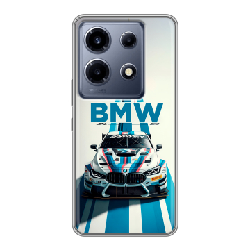 Силиконовый чехол на Infinix Note 30 VIP с принтом БМВ BMW Силиконовый чехол на Infinix Note 30 VIP с принтом БМВ BMW
