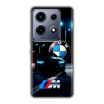 Силиконовый чехол на Infinix Note 30 VIP с принтом БМВ BMW Силиконовый чехол на Infinix Note 30 VIP с принтом БМВ BMW