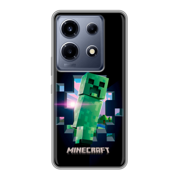 Силиконовый чехол на Infinix Note 30 VIP с принтом Майнкрафт Minecraft Силиконовый чехол на Infinix Note 30 VIP с принтом Майнкрафт Minecraft