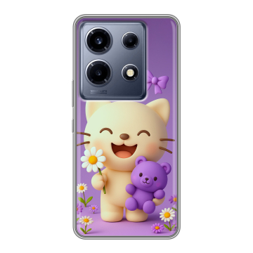 Силиконовый чехол на Infinix Note 30 VIP с принтом для девочек Силиконовый чехол на Infinix Note 30 VIP с принтом для девочек