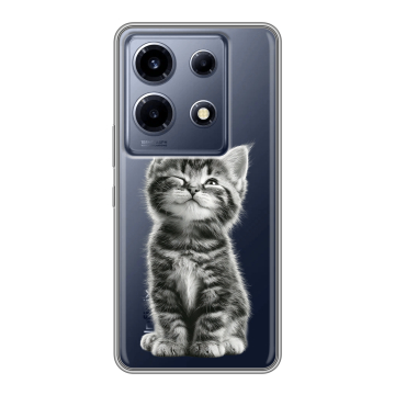 Силиконовый чехол на Infinix Note 30 VIP с принтом Котенок Силиконовый чехол на Infinix Note 30 VIP с принтом Котенок