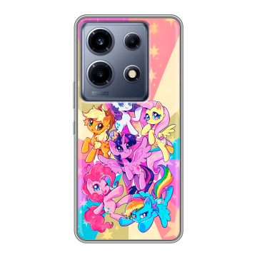 Силиконовый чехол на Infinix Note 30 VIP с принтом My little pony Дружба чудо Силиконовый чехол на Infinix Note 30 VIP с принтом My little pony Дружба чудо