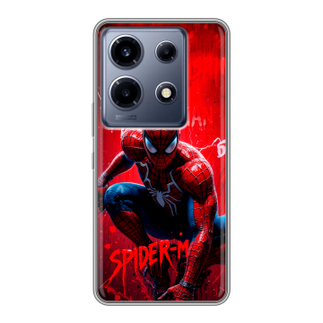 Силиконовый чехол на Infinix Note 30 VIP с принтом Spiderman Человек паук Силиконовый чехол на Infinix Note 30 VIP с принтом Spiderman Человек паук