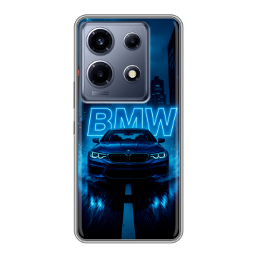 Силиконовый чехол на Infinix Note 30 VIP с принтом BMW БМВ Силиконовый чехол на Infinix Note 30 VIP с принтом BMW БМВ