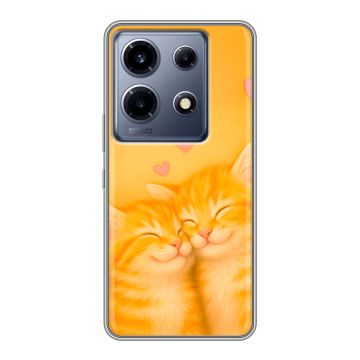 Силиконовый чехол на Infinix Note 30 VIP с принтом Милые котята Силиконовый чехол на Infinix Note 30 VIP с принтом Милые котята