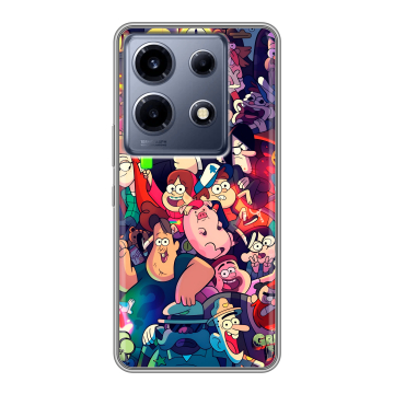 Силиконовый чехол на Infinix Note 30 VIP с принтом Gravity Falls Гравити Фолз Силиконовый чехол на Infinix Note 30 VIP с принтом Gravity Falls Гравити Фолз