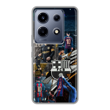 Силиконовый чехол на Infinix Note 30 VIP с принтом Messi Barcelona Силиконовый чехол на Infinix Note 30 VIP с принтом Messi Barcelona