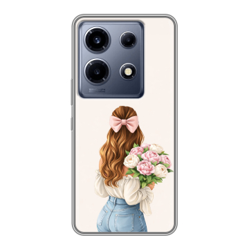 Силиконовый чехол на Infinix Note 30 VIP с принтом женский Силиконовый чехол на Infinix Note 30 VIP с принтом женский