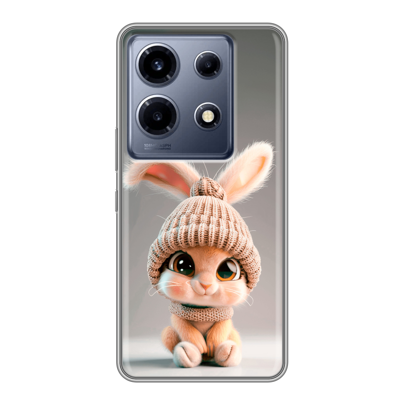 Силиконовый чехол на Infinix Note 30 VIP с принтом Кролик Силиконовый чехол на Infinix Note 30 VIP с принтом Кролик