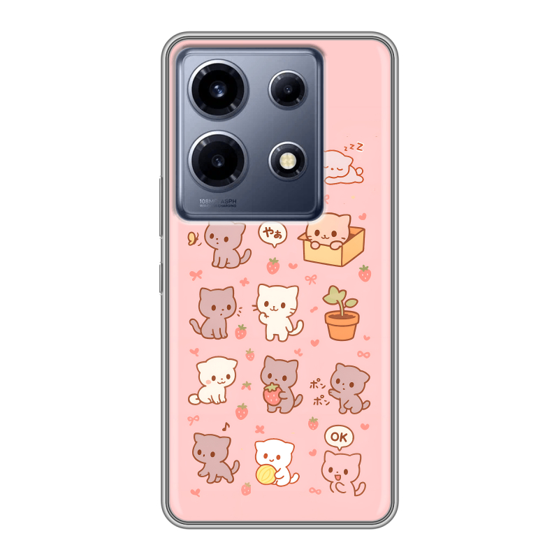 Силиконовый чехол на Infinix Note 30 VIP с принтом Hello Kitty Хелоу Кити Силиконовый чехол на Infinix Note 30 VIP с принтом Hello Kitty Хелоу Кити
