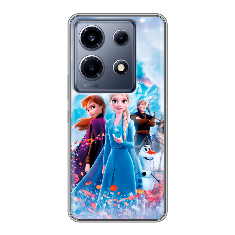 Силиконовый чехол на Infinix Note 30 VIP с принтом Холодное сердце Frozen Силиконовый чехол на Infinix Note 30 VIP с принтом Холодное сердце Frozen