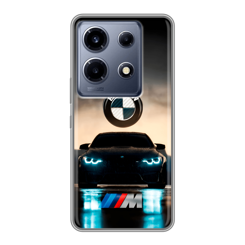Силиконовый чехол на Infinix Note 30 VIP с принтом БМВ BMW Силиконовый чехол на Infinix Note 30 VIP с принтом БМВ BMW