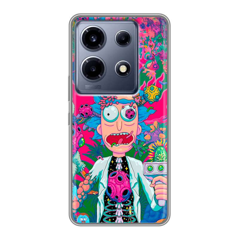 Силиконовый чехол на Infinix Note 30 VIP с принтом Рик и Морти Rick Morty Силиконовый чехол на Infinix Note 30 VIP с принтом Рик и Морти Rick Morty