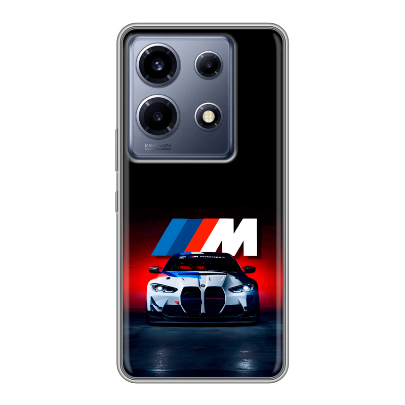 Силиконовый чехол на Infinix Note 30 VIP с принтом БМВ BMW Силиконовый чехол на Infinix Note 30 VIP с принтом БМВ BMW
