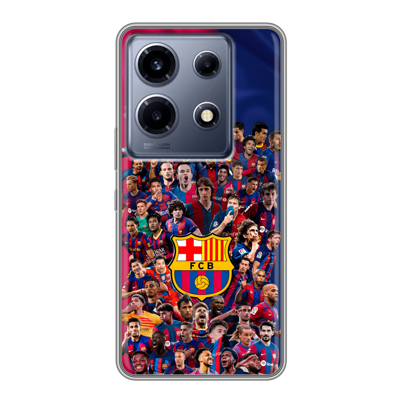 Силиконовый чехол на Infinix Note 30 VIP с принтом Барселона Barcelona Силиконовый чехол на Infinix Note 30 VIP с принтом Барселона Barcelona