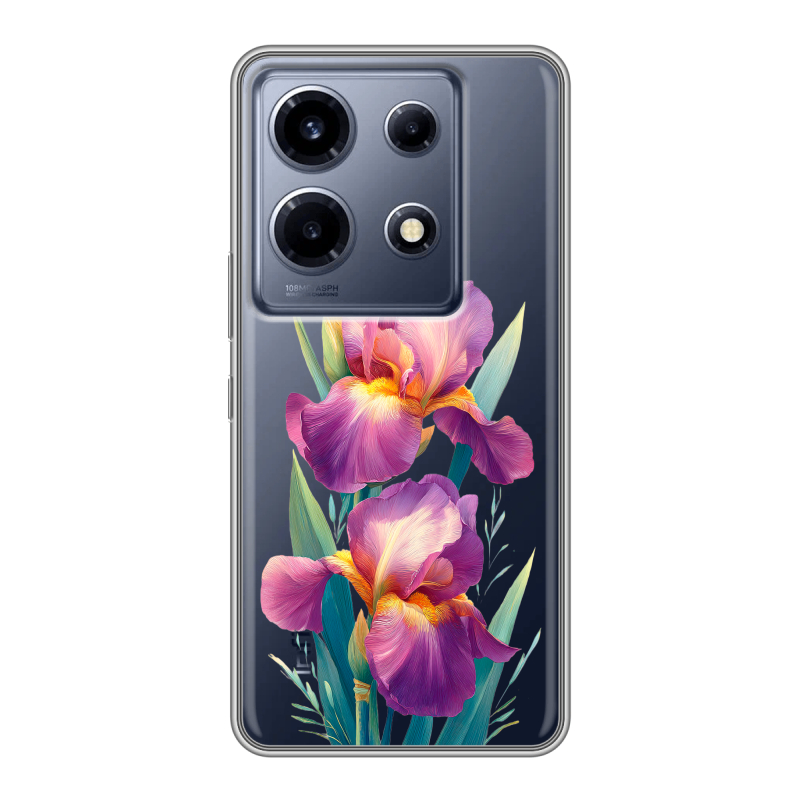 Силиконовый чехол на Infinix Note 30 VIP с принтом Цветы орхидеи Силиконовый чехол на Infinix Note 30 VIP с принтом Цветы орхидеи