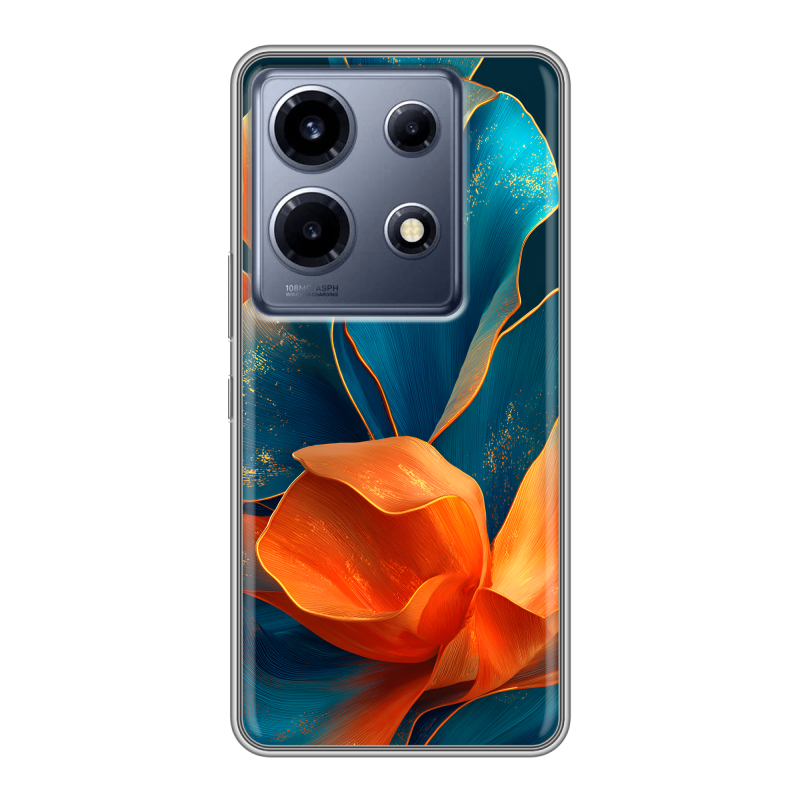 Силиконовый чехол на Infinix Note 30 VIP с принтом Цветы Силиконовый чехол на Infinix Note 30 VIP с принтом Цветы