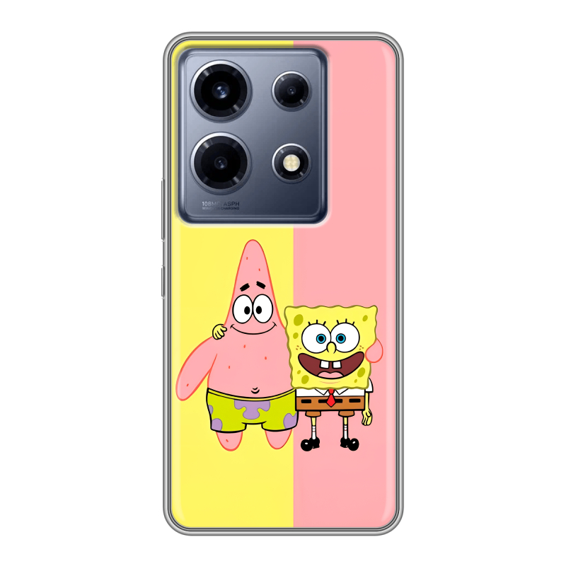 Силиконовый чехол на Infinix Note 30 VIP с принтом Спанч боб Спанчбоб Силиконовый чехол на Infinix Note 30 VIP с принтом Спанч боб Спанчбоб