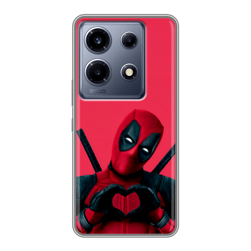 Силиконовый чехол на Infinix Note 30 VIP с принтом Дедпул Deadpool Силиконовый чехол на Infinix Note 30 VIP с принтом Дедпул Deadpool