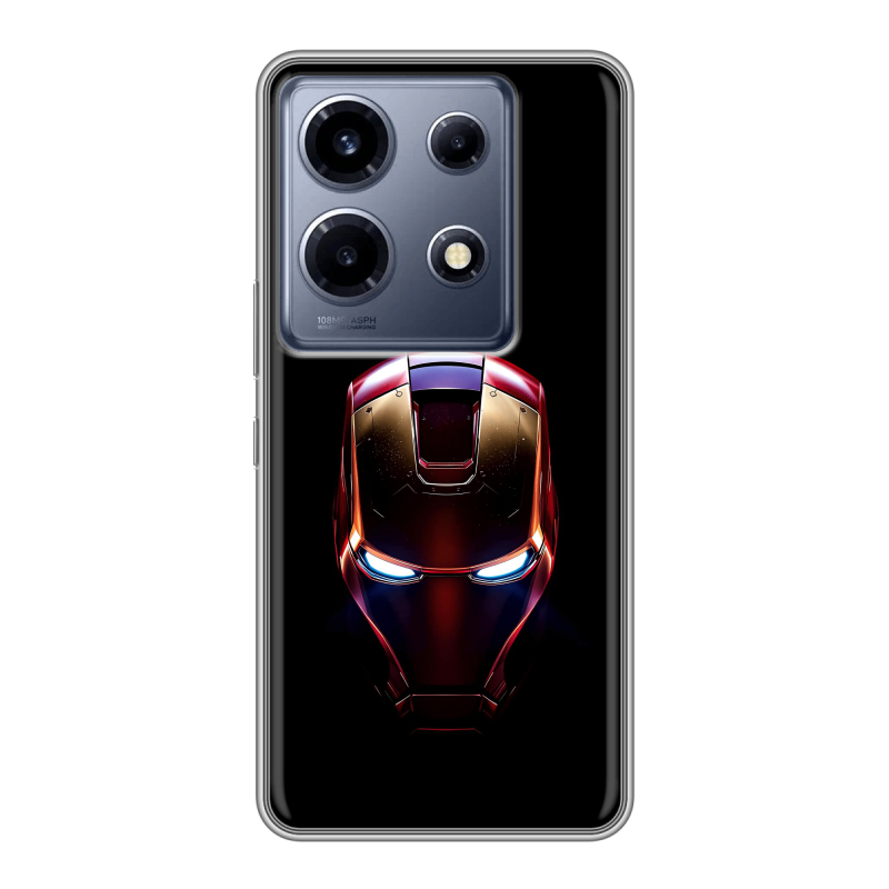Силиконовый чехол на Infinix Note 30 VIP с принтом IronMan Железный человек Силиконовый чехол на Infinix Note 30 VIP с принтом IronMan Железный человек