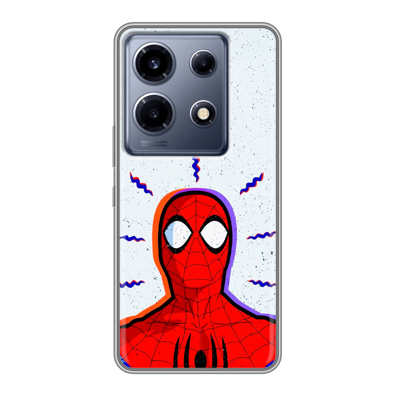 Силиконовый чехол на Infinix Note 30 VIP с принтом Spiderman Человек паук Силиконовый чехол на Infinix Note 30 VIP с принтом Spiderman Человек паук