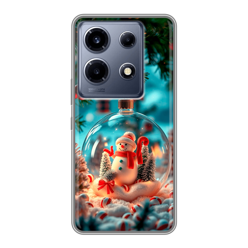 Силиконовый чехол на Infinix Note 30 VIP с принтом Новый год Силиконовый чехол на Infinix Note 30 VIP с принтом Новый год