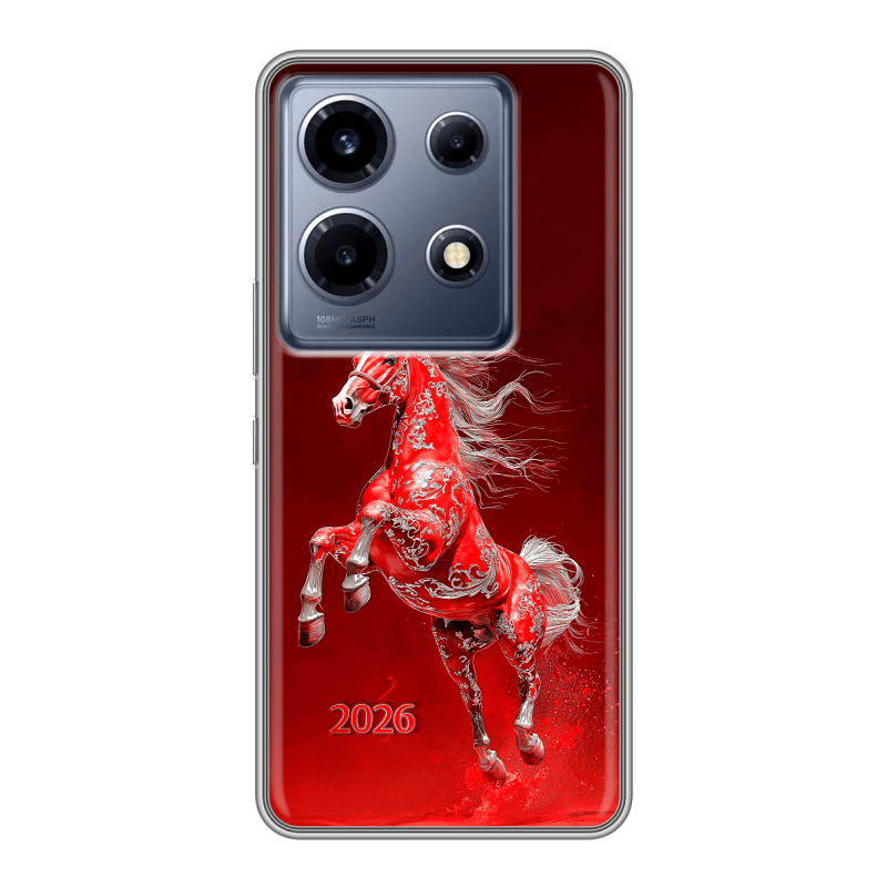 Силиконовый чехол на Infinix Note 30 VIP с принтом Новый год Силиконовый чехол на Infinix Note 30 VIP с принтом Новый год