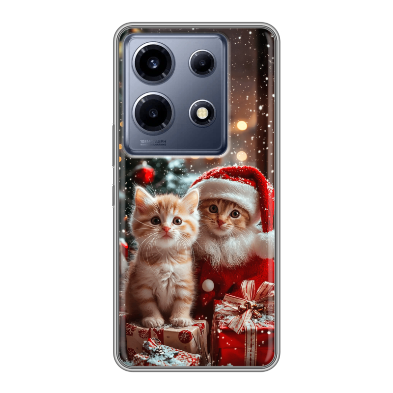 Силиконовый чехол на Infinix Note 30 VIP с принтом Новый год Силиконовый чехол на Infinix Note 30 VIP с принтом Новый год
