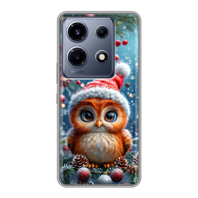 Силиконовый чехол на Infinix Note 30 VIP с принтом Новый год Силиконовый чехол на Infinix Note 30 VIP с принтом Новый год
